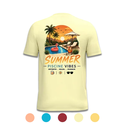 Tee-Shirt SUMMER VIBES - DLB Design - Ariège