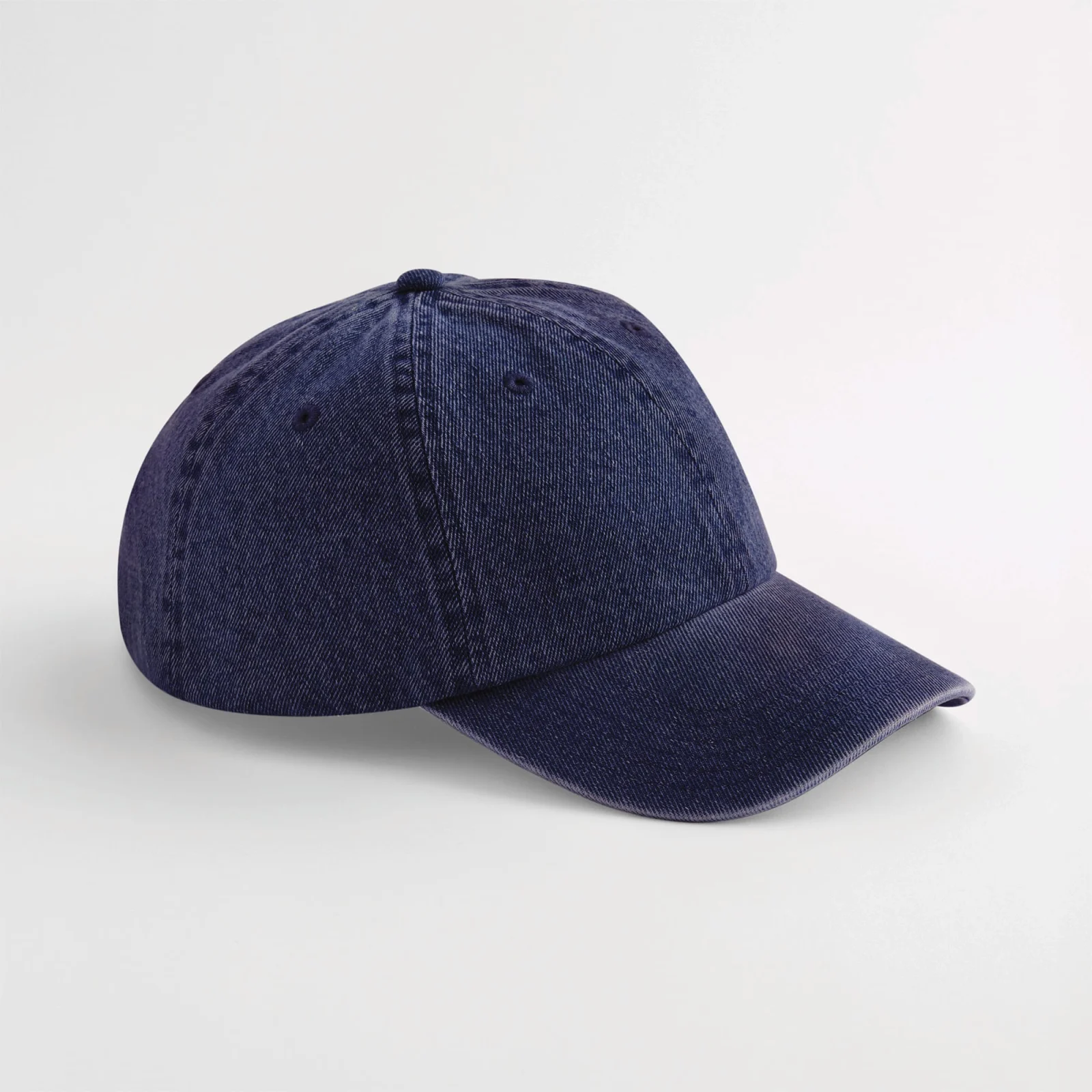 Casquette denim B105 — présentation sur mannequin