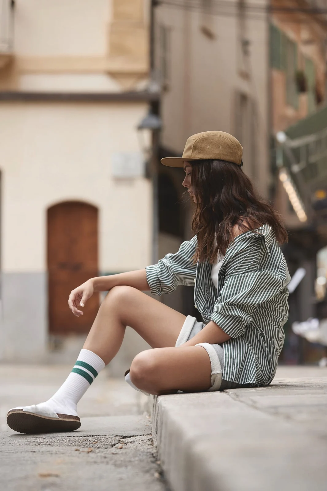 Casquette campeur d'extérieur en polaire recyclée B220R — photo de présentation