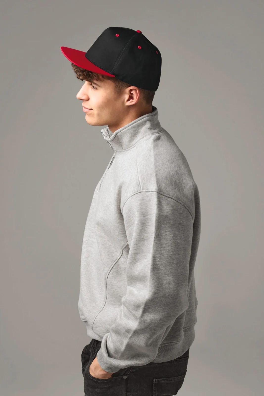 Casquette Snapback contrastée - 5 panneaux B610C — photo de présentation