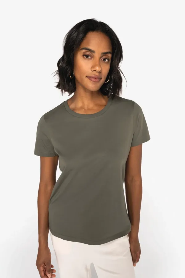 T-shirt écoresponsable femme NS324 — présentation sur mannequin