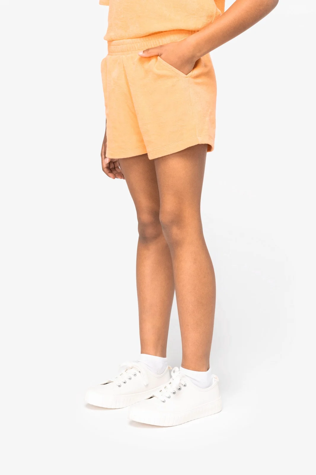 Short écoresponsable en éponge fille NS719 — photo de présentation