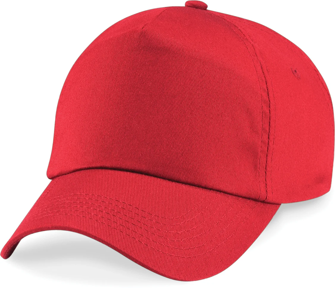 Casquette originale 5 panneaux B10 — Bright Red
