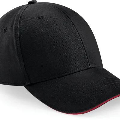 Casquette Athleisure - 6 panneaux B20 — Black / Classic Red