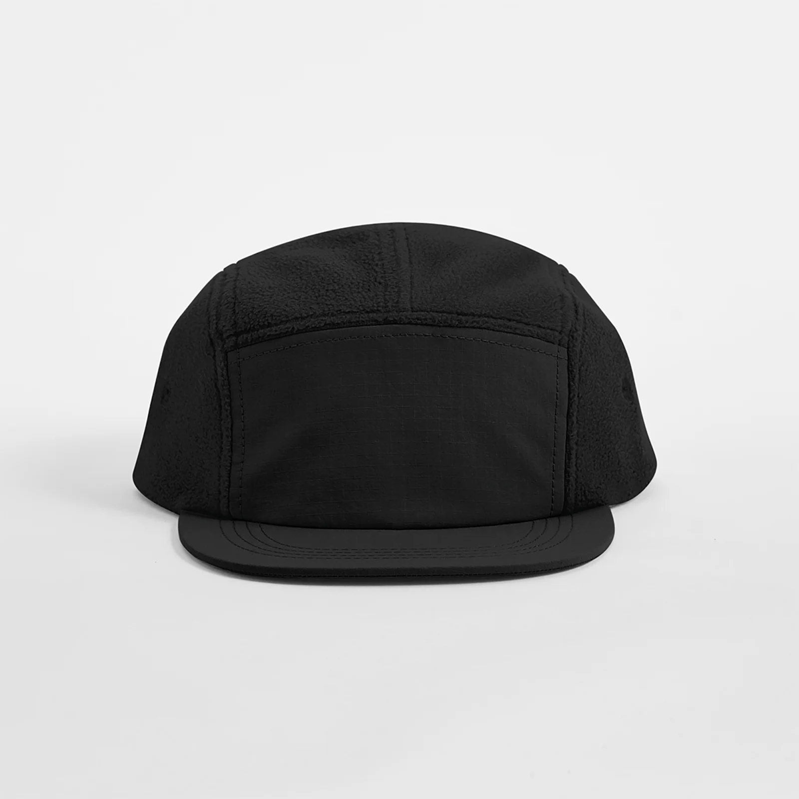 Casquette campeur d'extérieur en polaire recyclée B220R — Black