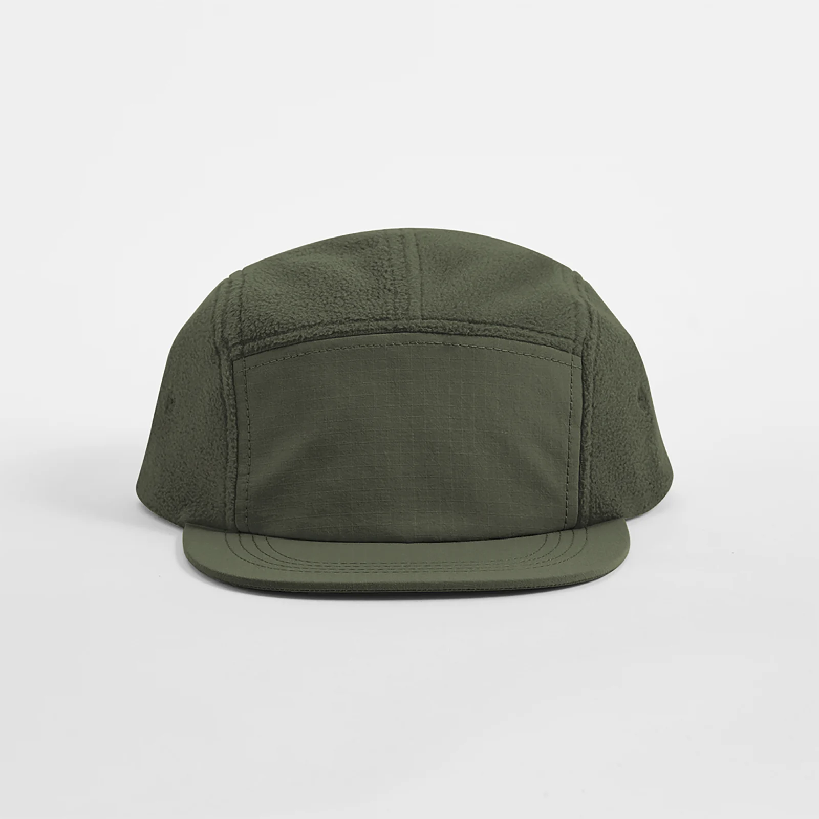 Casquette campeur d'extérieur en polaire recyclée B220R — Olive Green