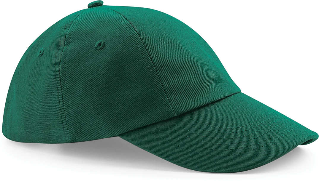 Casquette profil bas en coton drill - 6 panneaux B58 — Bottle Green
