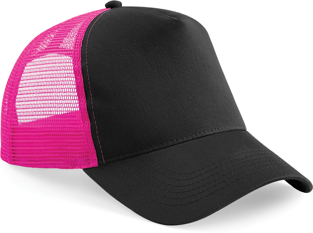 Casquette américaine B640 — Black / Fuchsia