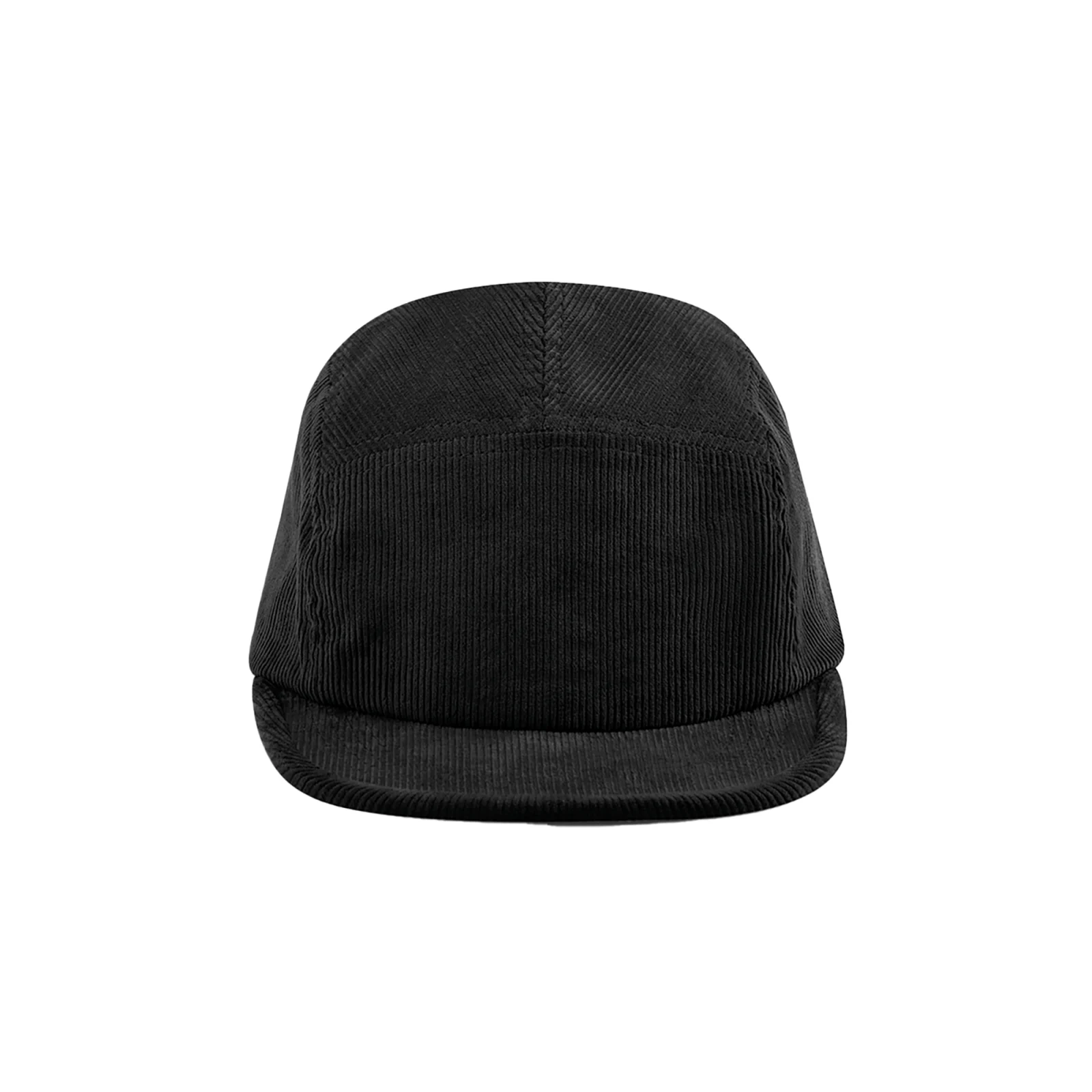 Casquette campeur 5 panneaux en velours B679 — Black