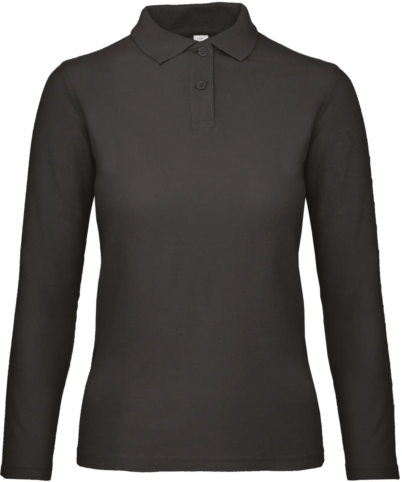 Polo femme ID.001 manches longues CGPWI13 — Black