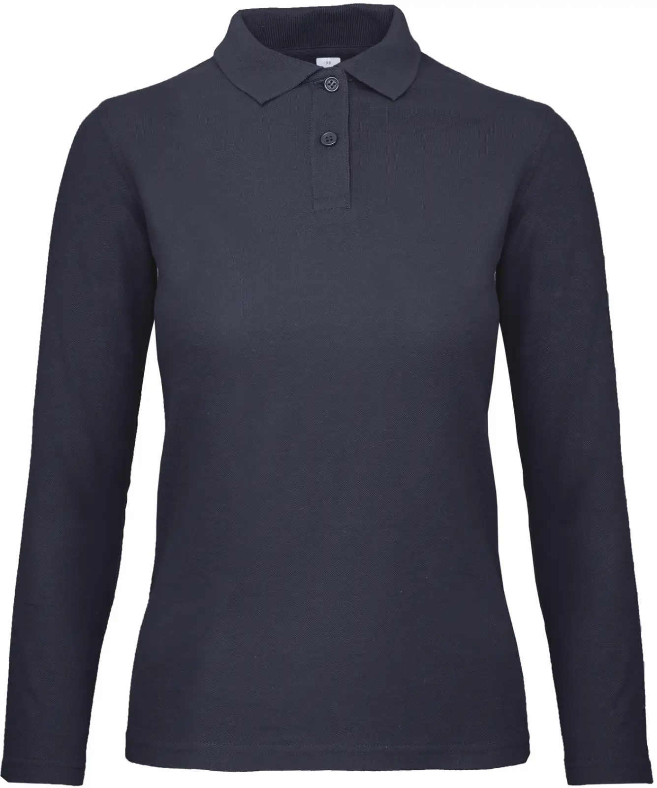 Polo femme ID.001 manches longues CGPWI13 — Navy