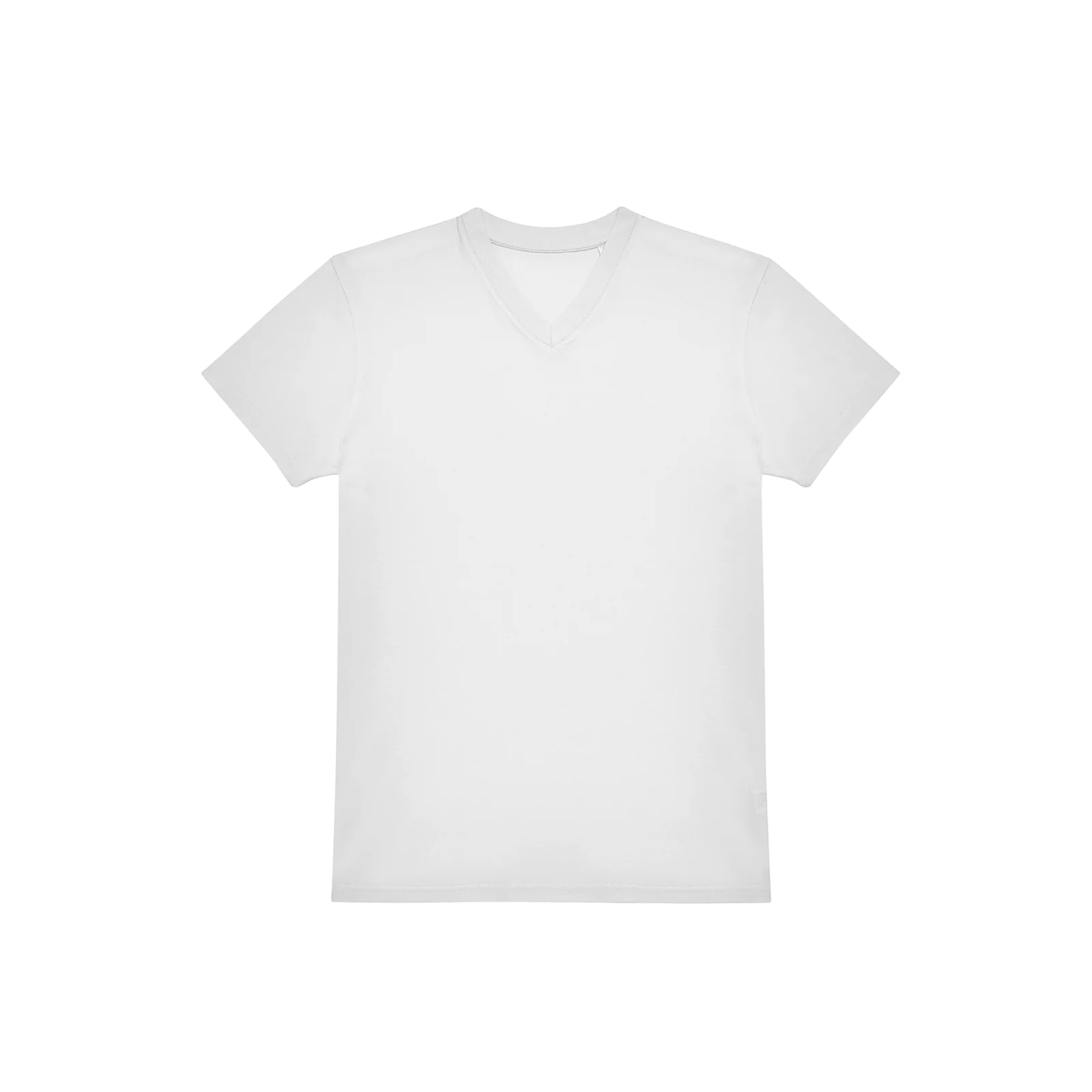 T-shirt col V #150 CGTU008 — White