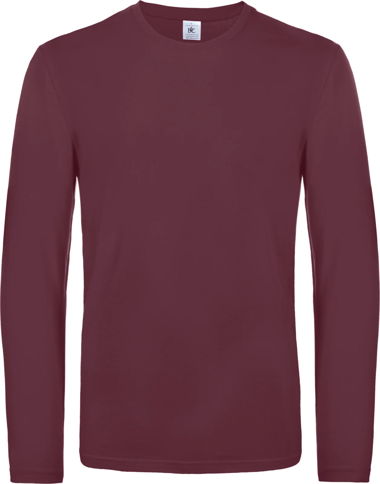 T-shirt homme manches longues #E190 CGTU07T — Burgundy