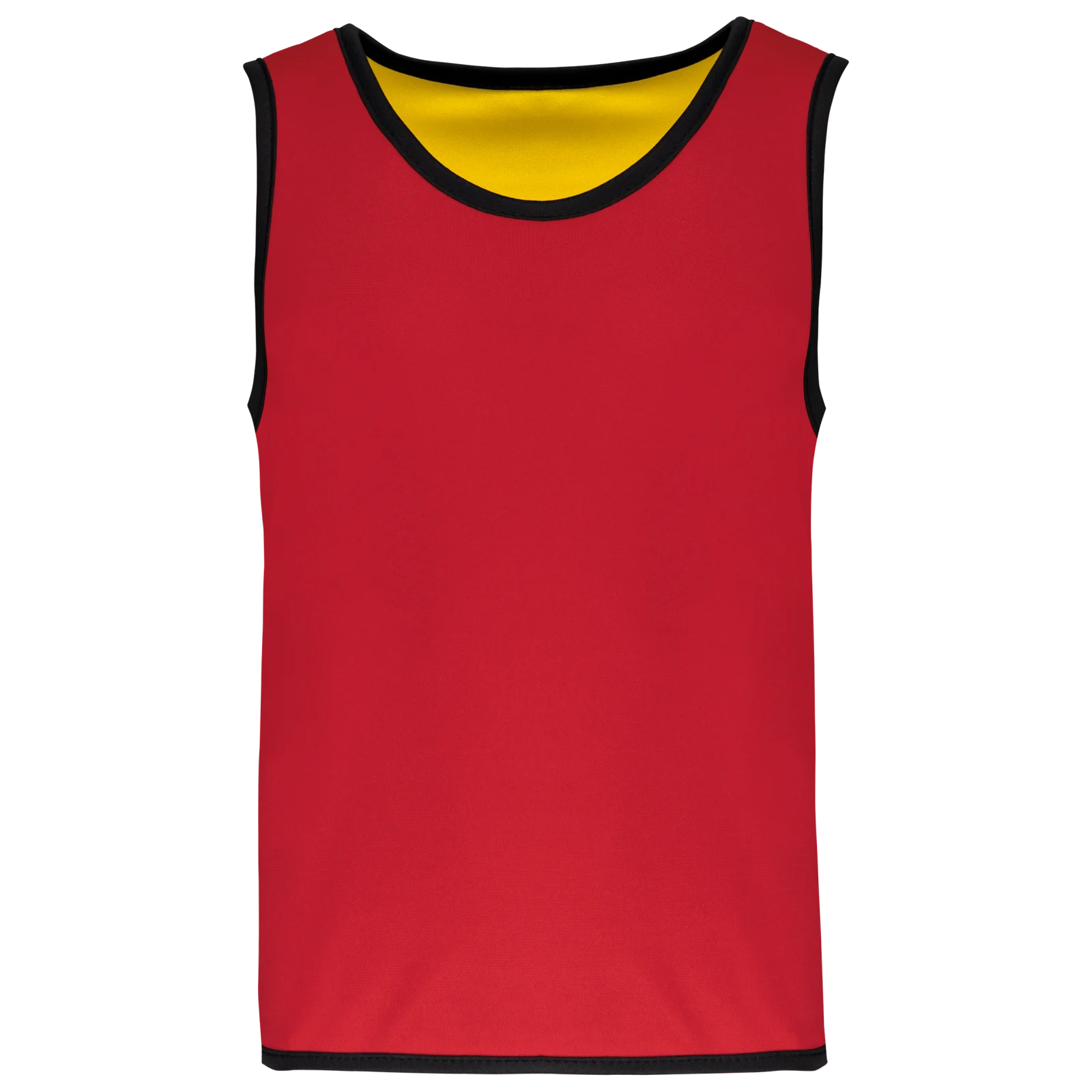 Chasuble de rugby réversible enfant PA046 — Sporty Red / Sporty Yellow