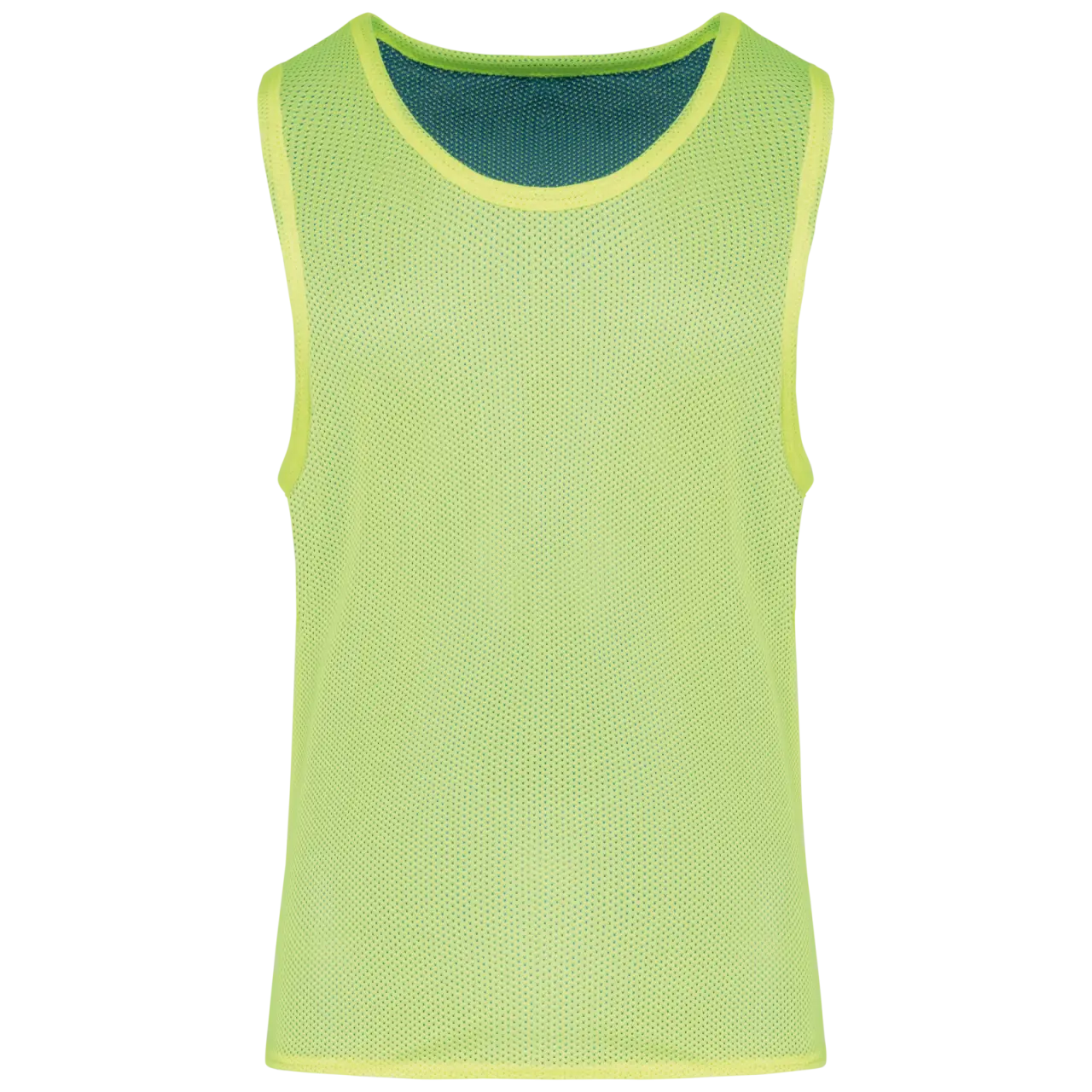 Chasuble réversible multisports enfant PA048 — Fluo yellow/ Sporty royal blue