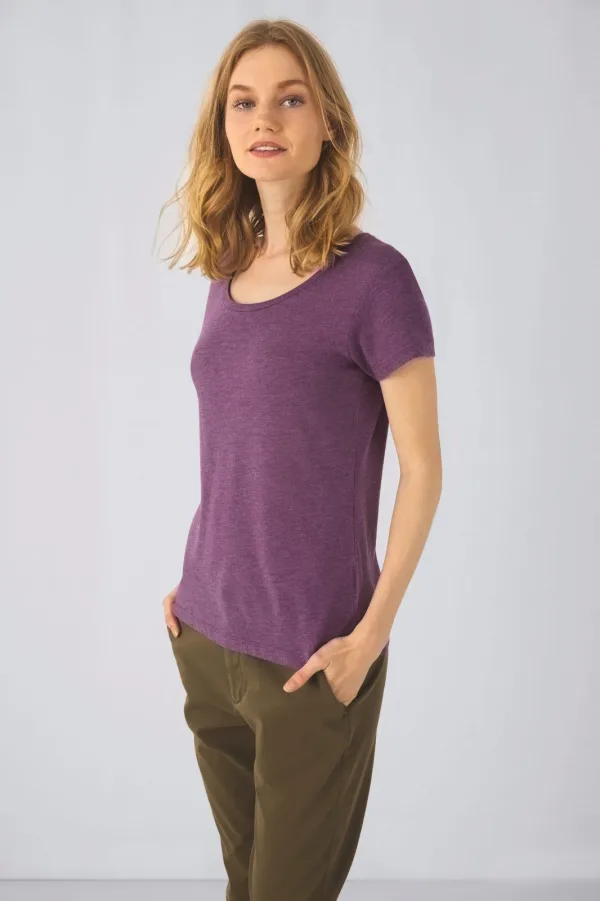 T-shirt Triblend col rond Femme CGTW056 — photo de présentation