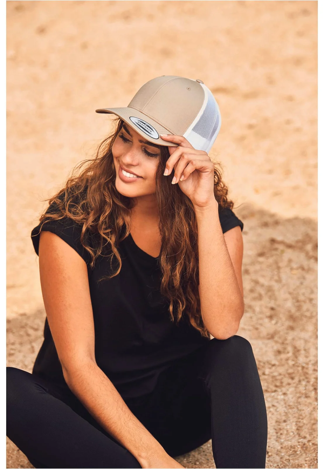 Casquette retro trucker bicolore FL6606T — photo de présentation