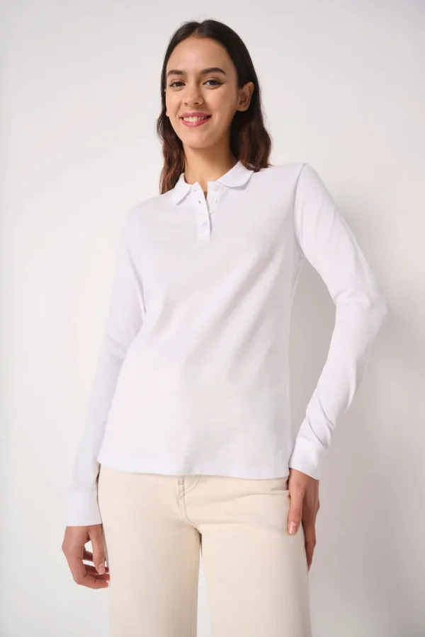 Polo piqué LSL femme IB291 — photo de présentation