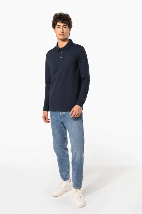 Polo jersey manches longues homme K264 — photo de présentation