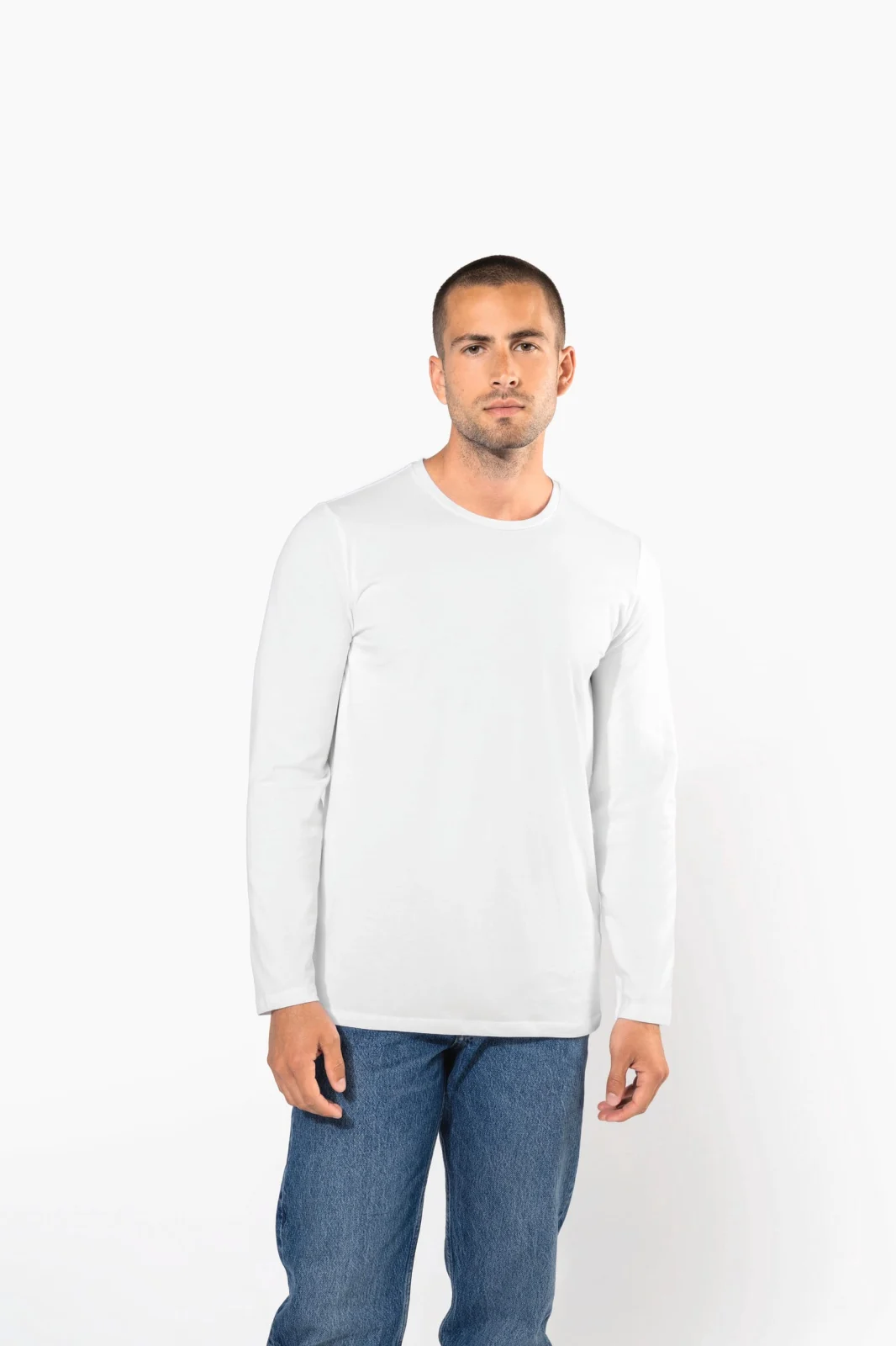 T-shirt col rond manches longues homme K3016 — photo de présentation