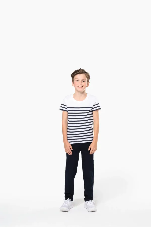 T-shirt marin col rond Bio enfant K3035 — photo de présentation