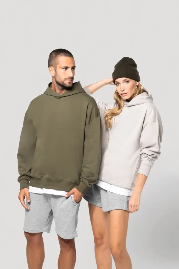 Sweatshirt à capuche molleton oversize unisexe K4018 — photo de présentation