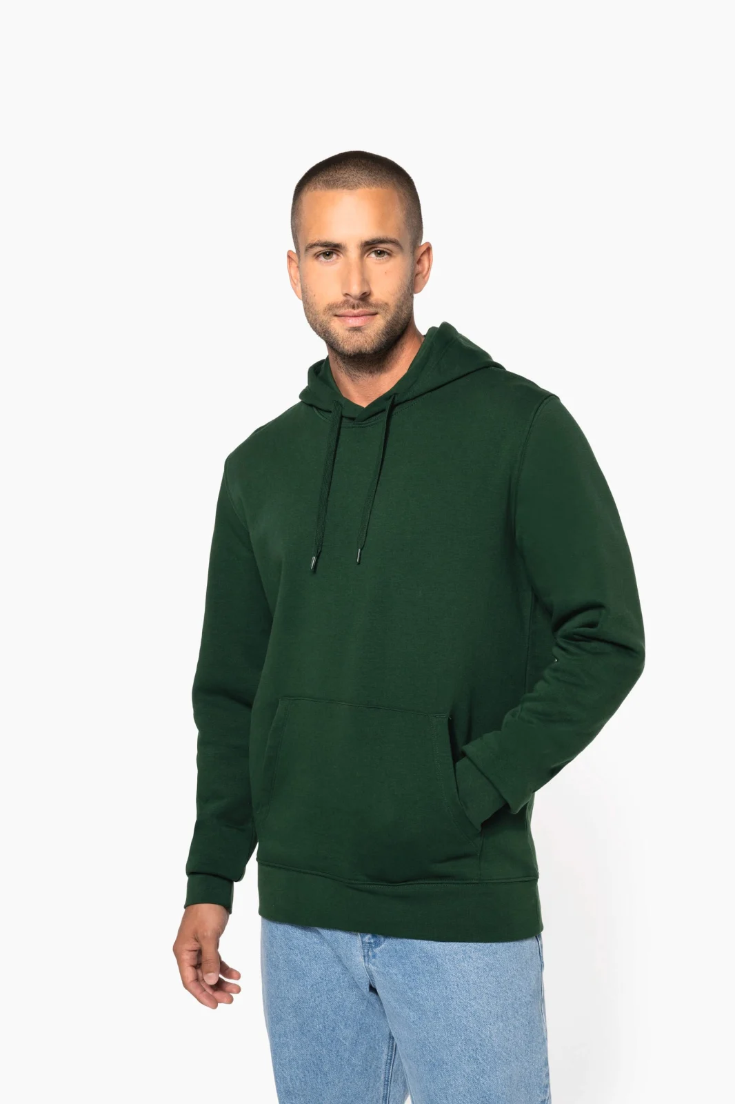 Sweat-shirt écoresponsable à capuche homme K4027 — photo de présentation