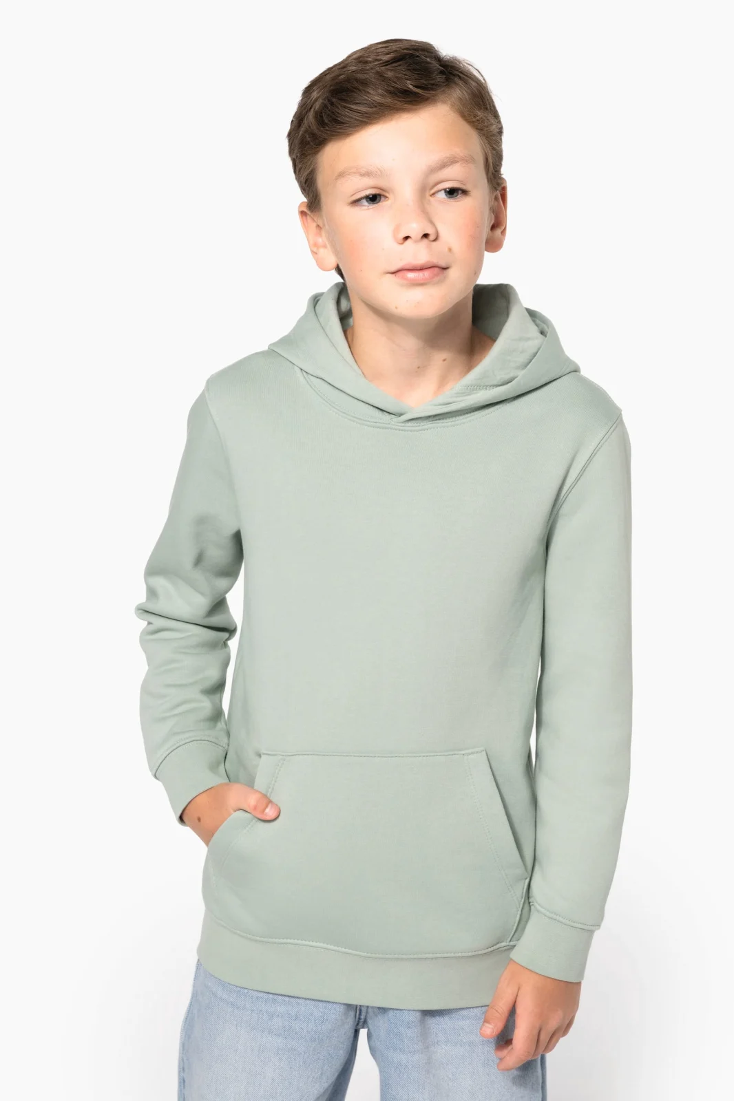 Sweat-shirt écoresponsable à capuche enfant K4029 — photo de présentation