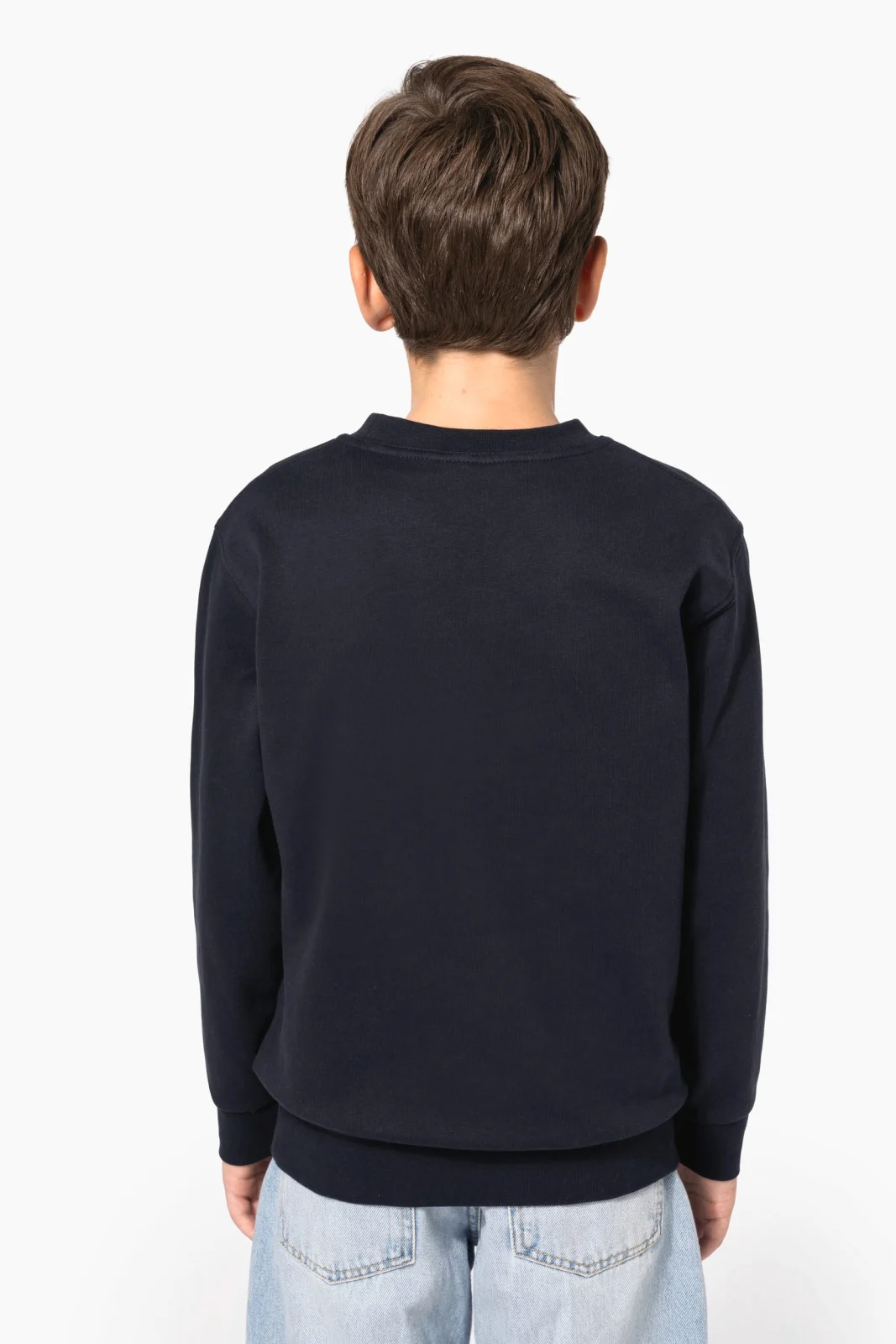 Sweat-shirt recyclé col rond enfant K4043 — photo de présentation