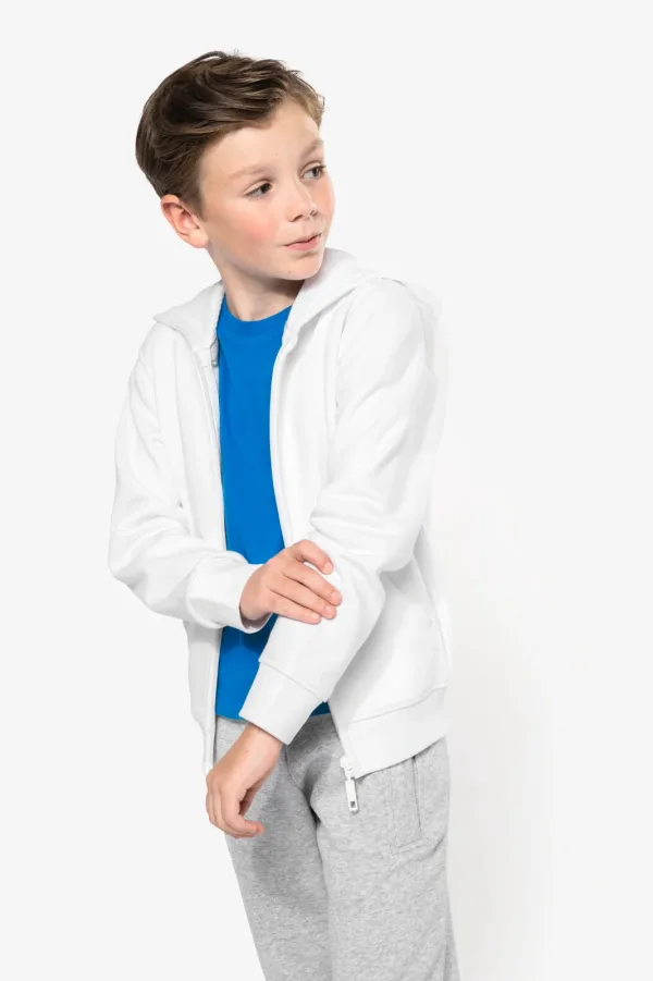 Sweat-shirt capuche zippé enfant K455 — photo de présentation