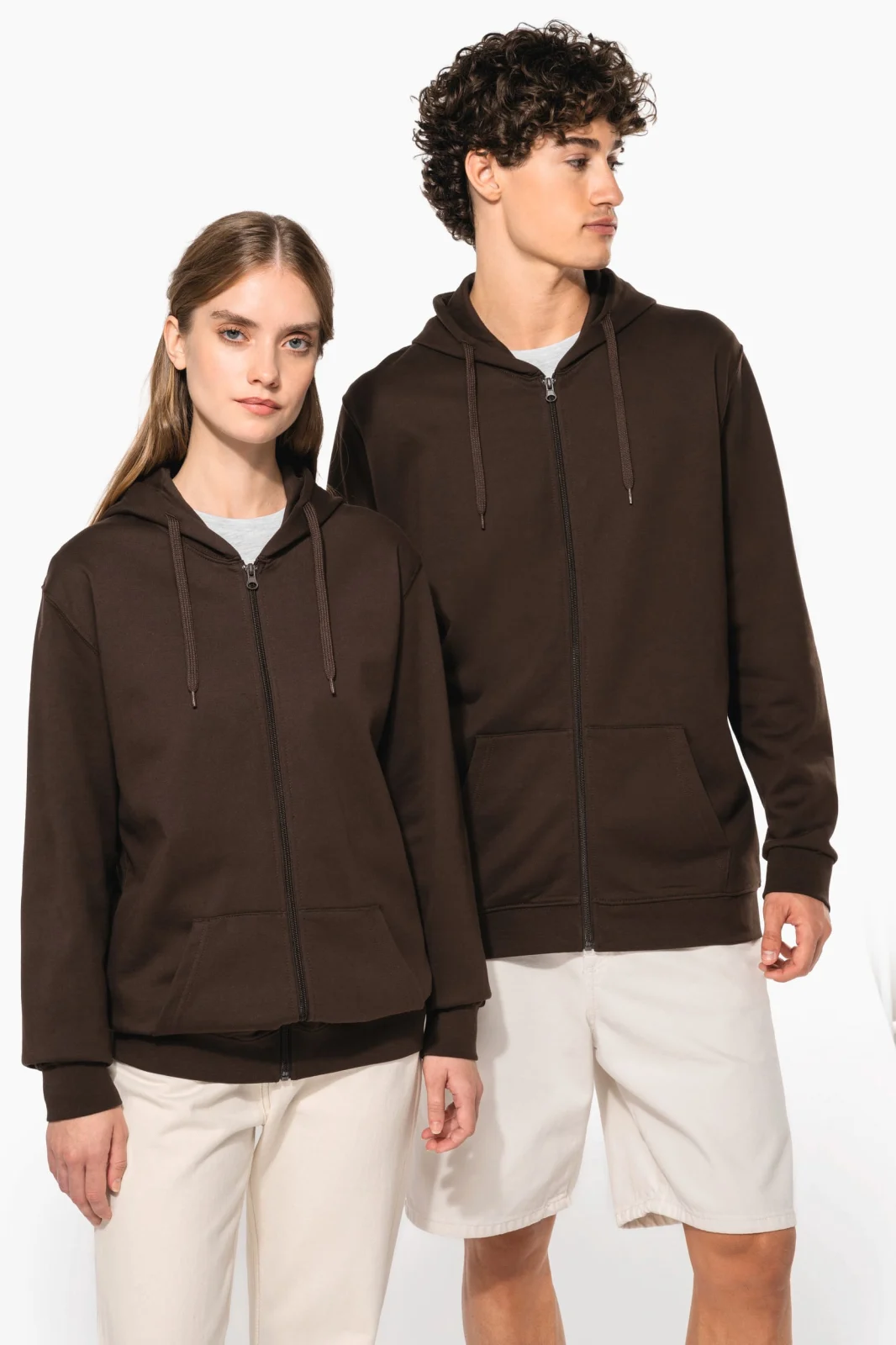 Sweat-shirt zippé capuche unisexe K479 — photo de présentation