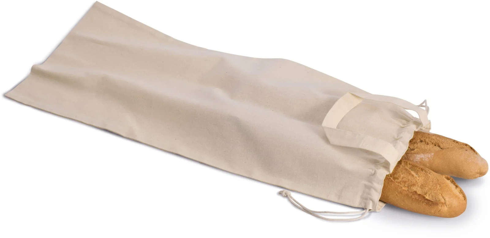 Sac à pain en coton bio KI0254 — photo de présentation