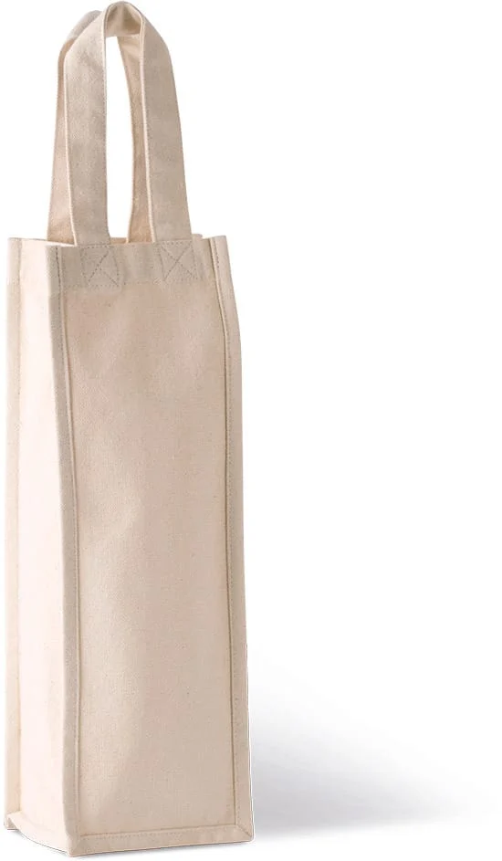 Sac porte-bouteille en coton canvas KI0269 — photo de présentation