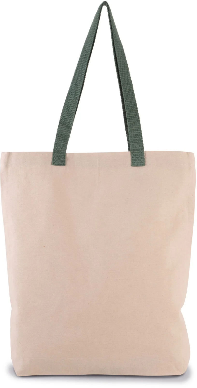 Sac shopping à soufflet avec poignées contrastées KI0278 — photo de présentation