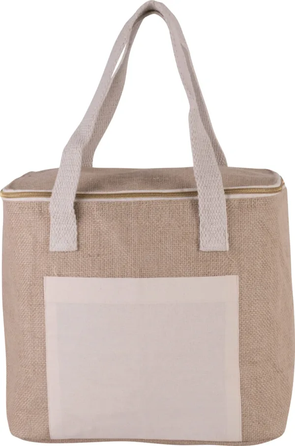 Sac isotherme en jute - modèle moyen KI0353 — photo de présentation