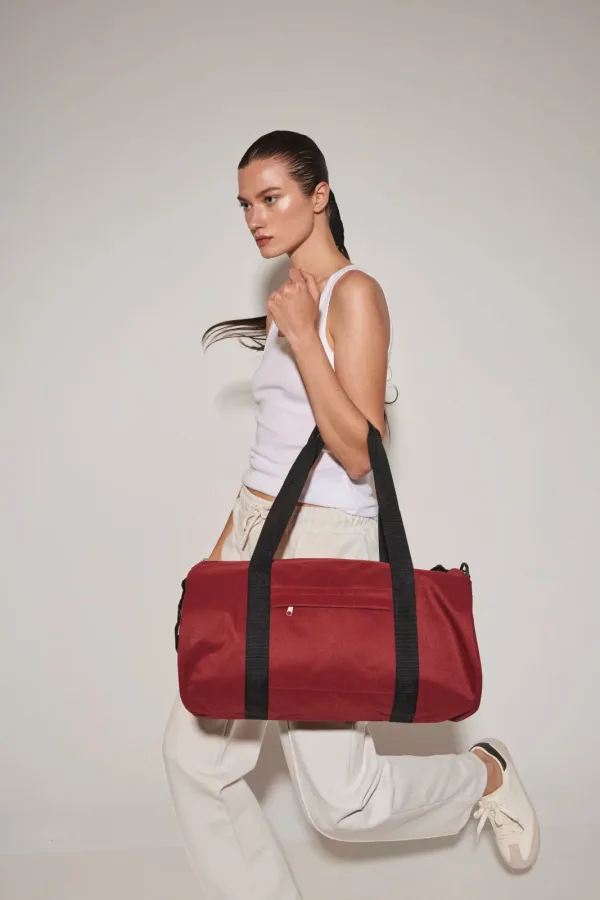 Sac tubulaire recyclé avec poche frontale KI0655 — photo de présentation