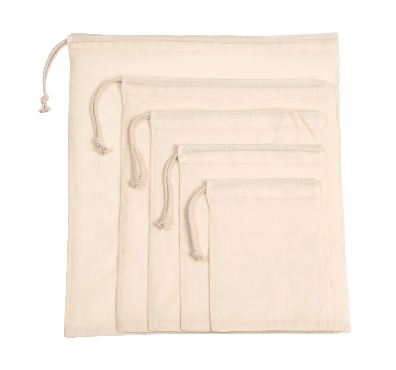 Sac à cordon coulissant en coton biologique KI0729 — photo de présentation