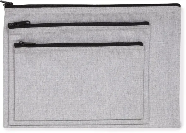 Pochette zippée recyclée KI5701 — photo de présentation