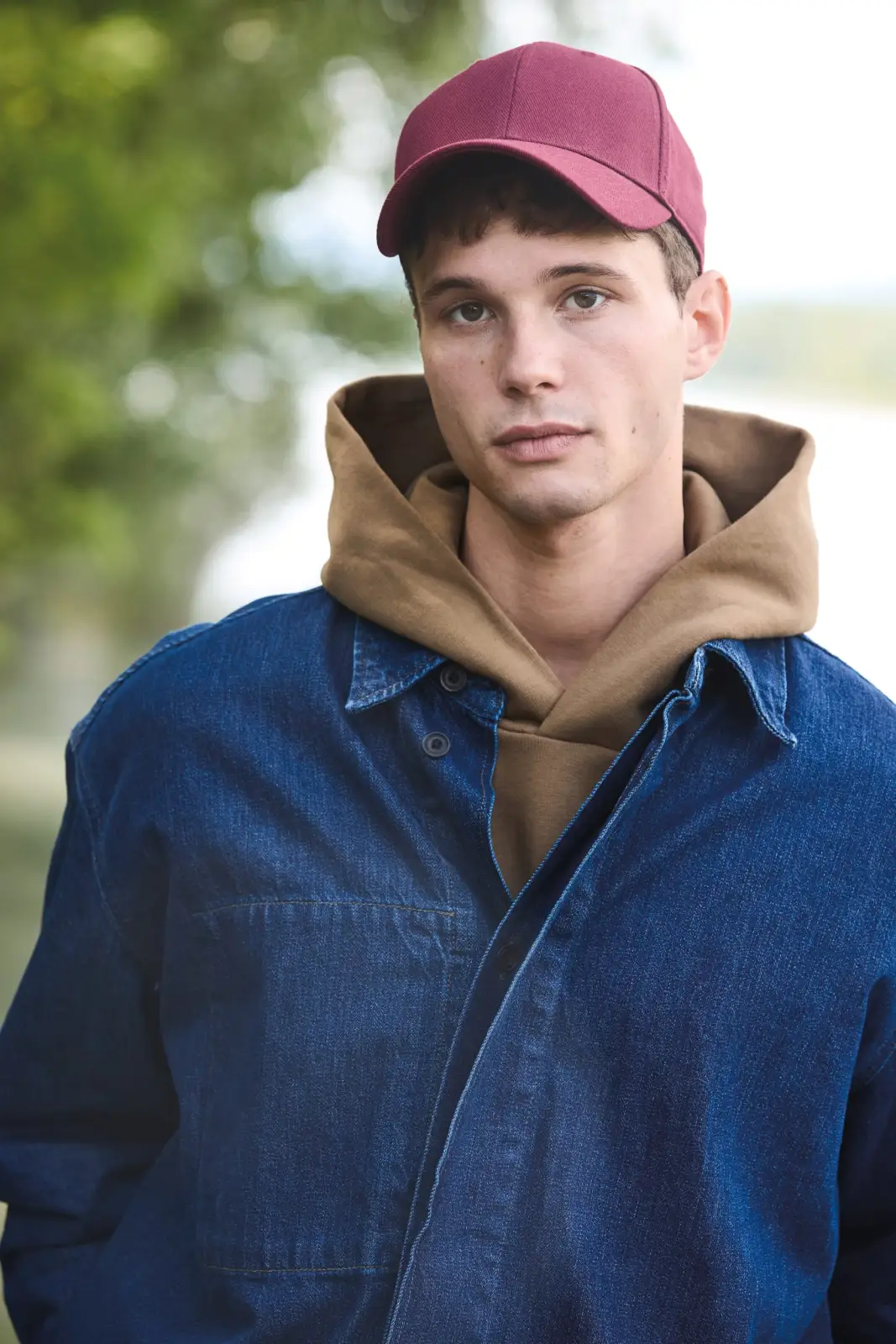 Casquette en coton bio 6 panneaux - K-up Gold Label KP356 — photo de présentation