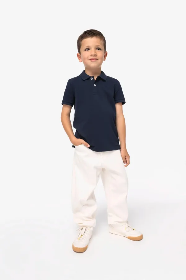 Polo écoresponsable maille piquée enfant NS209 — photo de présentation