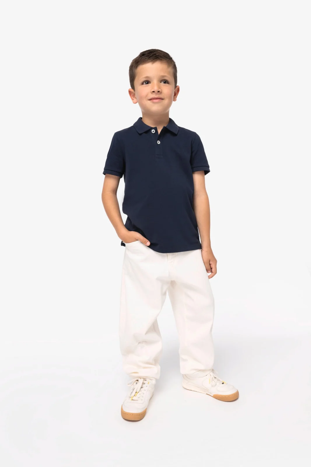 Polo écoresponsable maille piquée enfant NS209 — photo de présentation