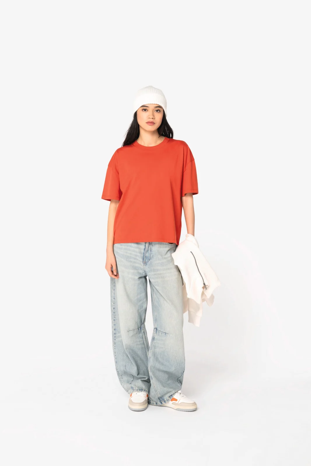 T-shirt écoresponsable oversize femme NS313 — photo de présentation