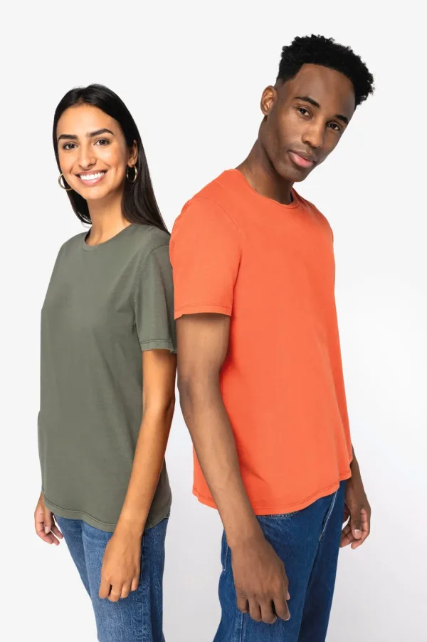 T-shirt écoresponsable délavé unisexe NS315 — photo de présentation