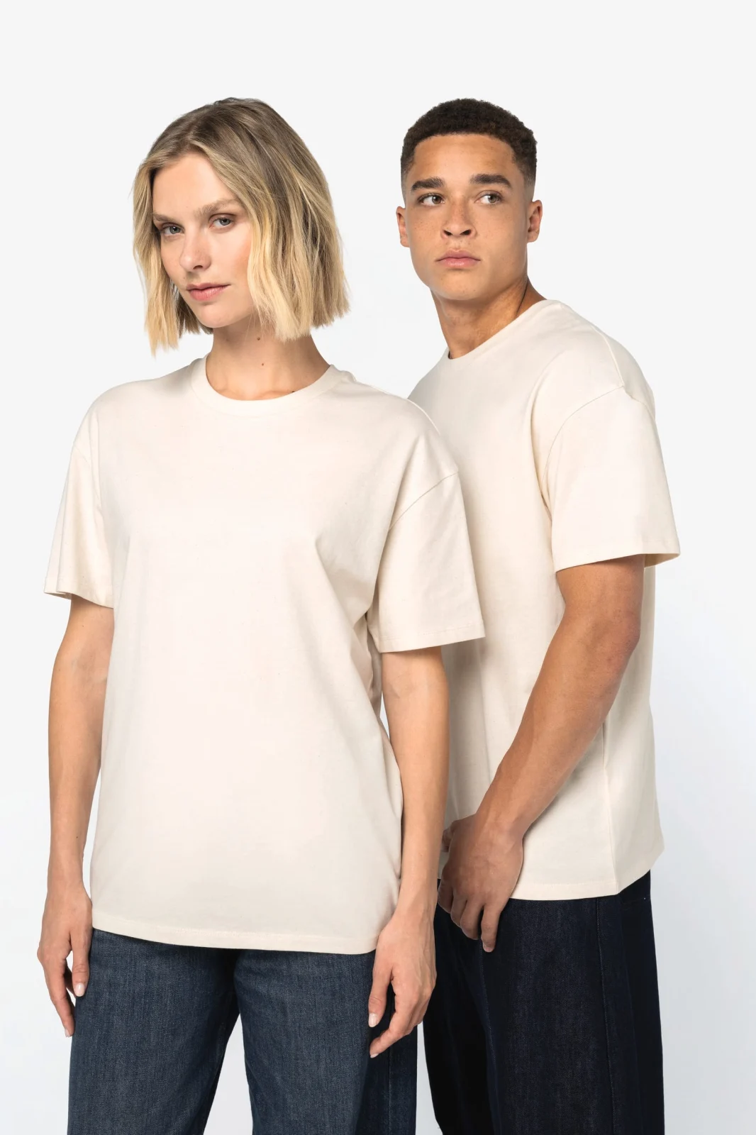 T-shirt écoresponsable à épaules tombantes unisexe NS330 — photo de présentation