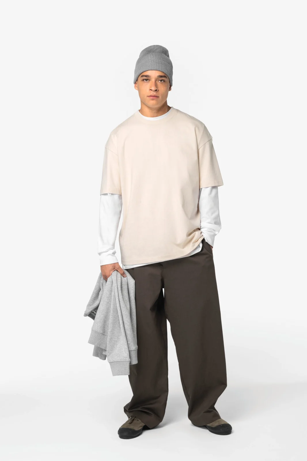 T-shirt écoresponsable oversize homme NS332 — photo de présentation