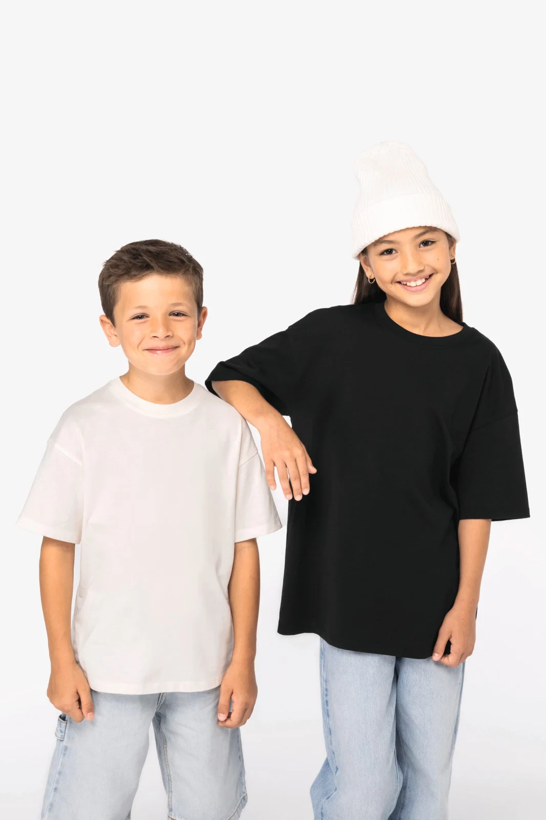 T-shirt écoresponsable oversize enfant NS353 — photo de présentation