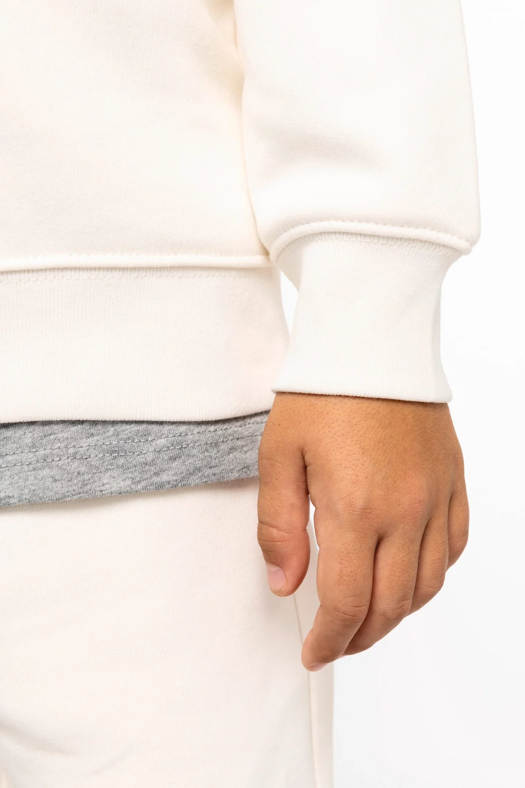 Sweat-shirt écoresponsable à col rond enfant NS403 — photo de présentation