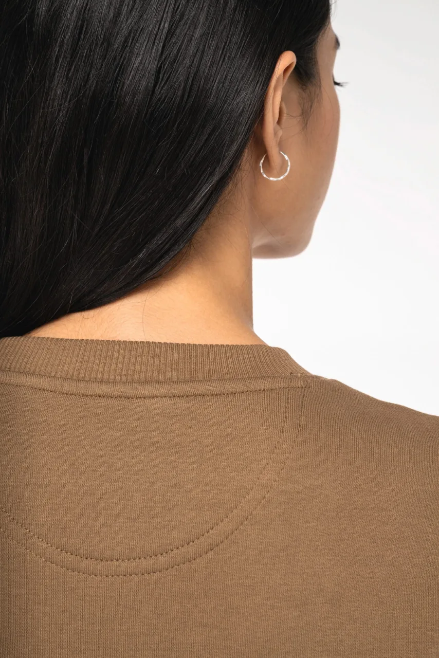 Sweat-shirt écoresponsable à col rond oversize unisexe NS407 — photo de présentation