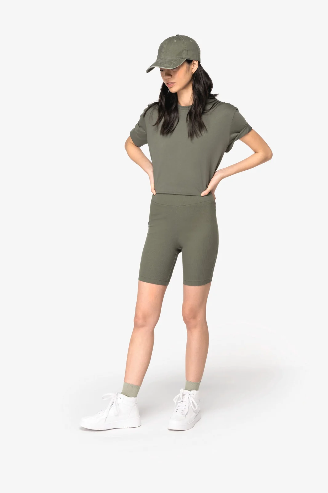 Short écoresponsable côtelé femme NS744 — photo de présentation