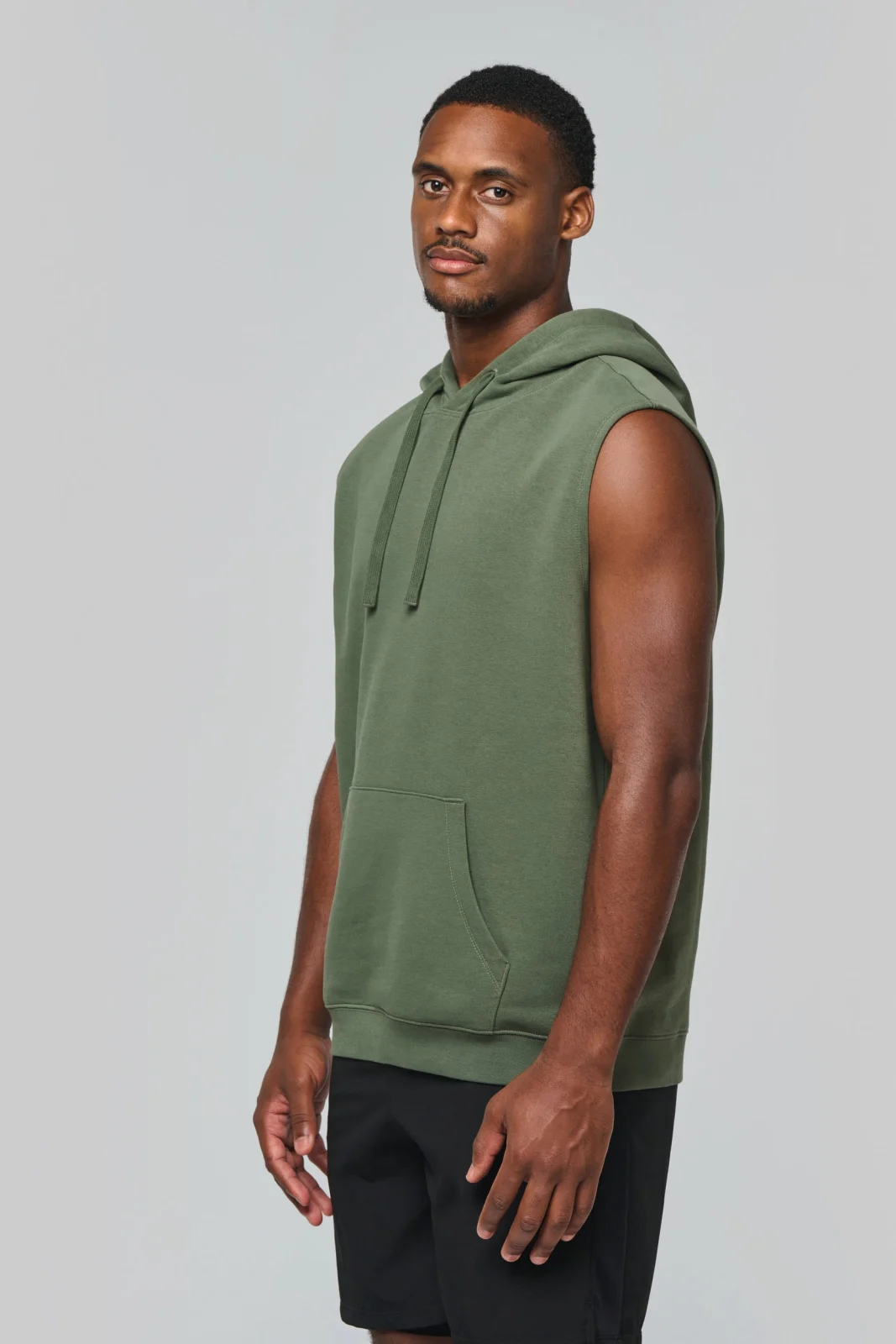 Sweat-shirt à capuche sans manches unisexe PA393 — photo de présentation